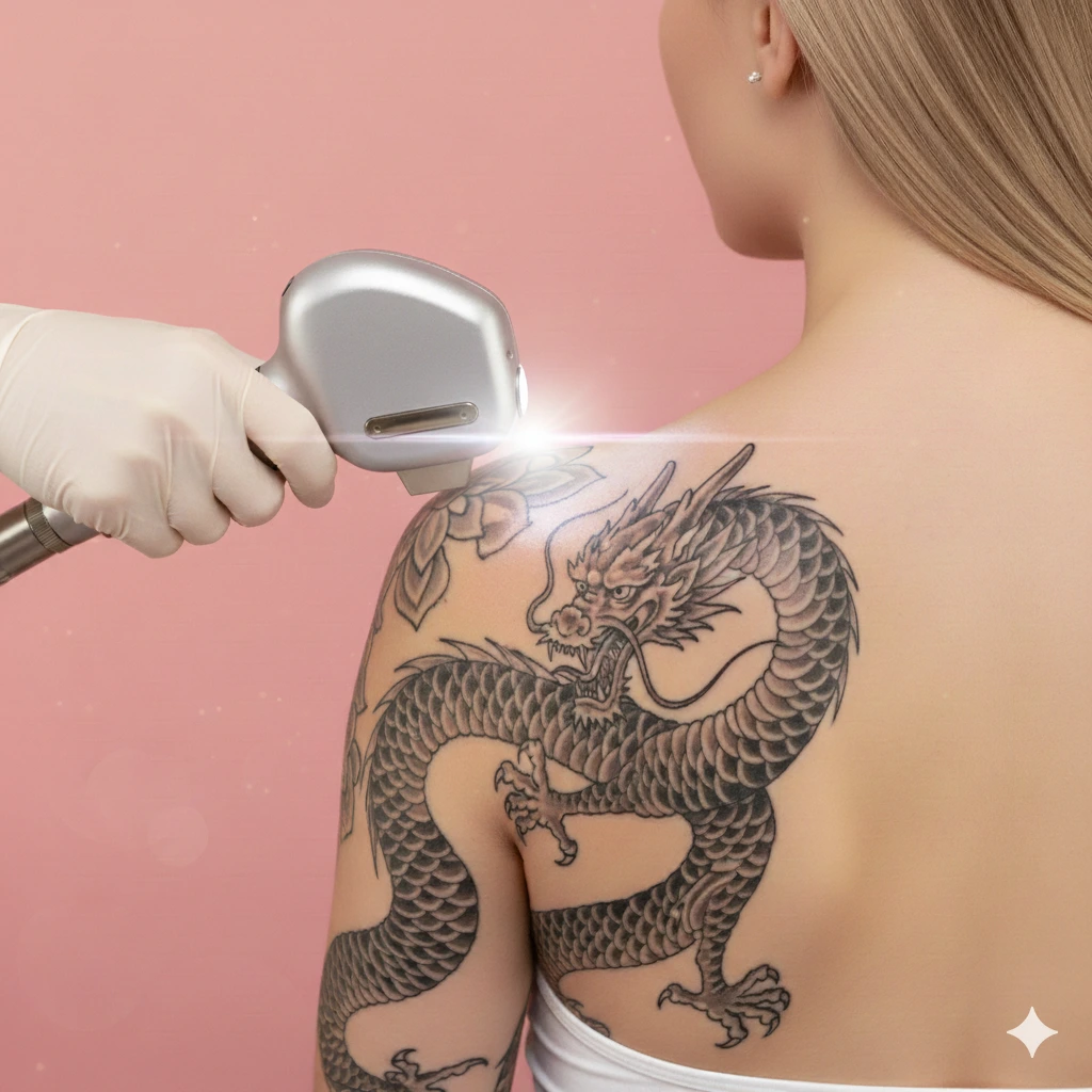 Tattoo-Entfernung mit Laser bei Innovamed Ästhetik in Nürnberg